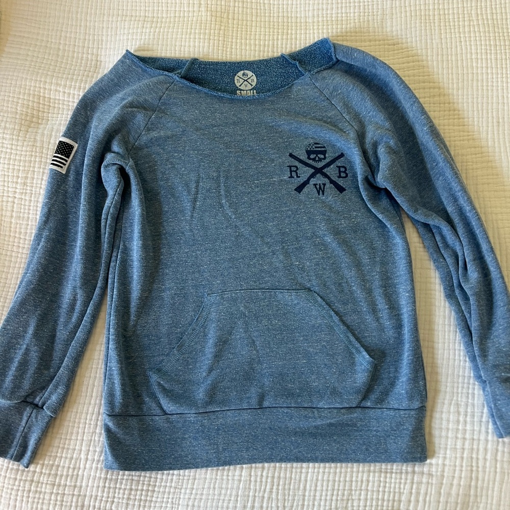 Blue Crew Neck Sweater